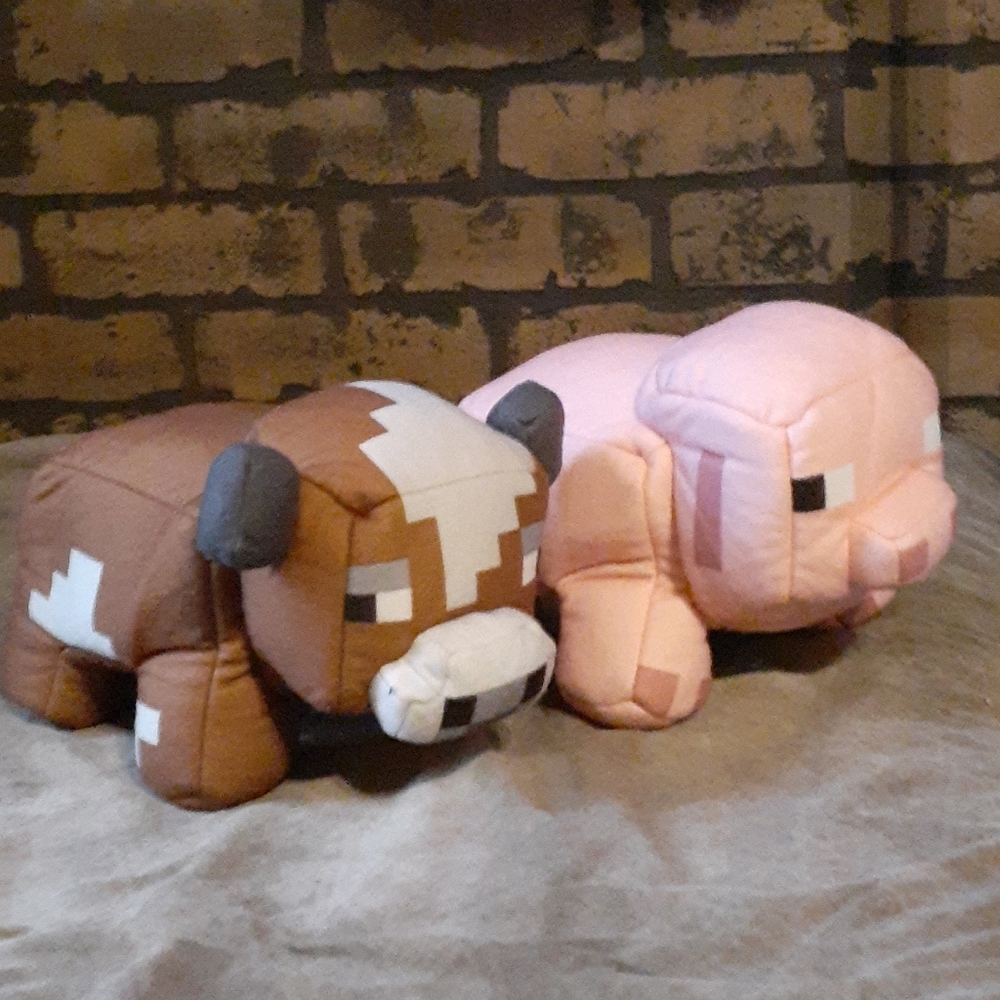 Minecraft Plush set of 2